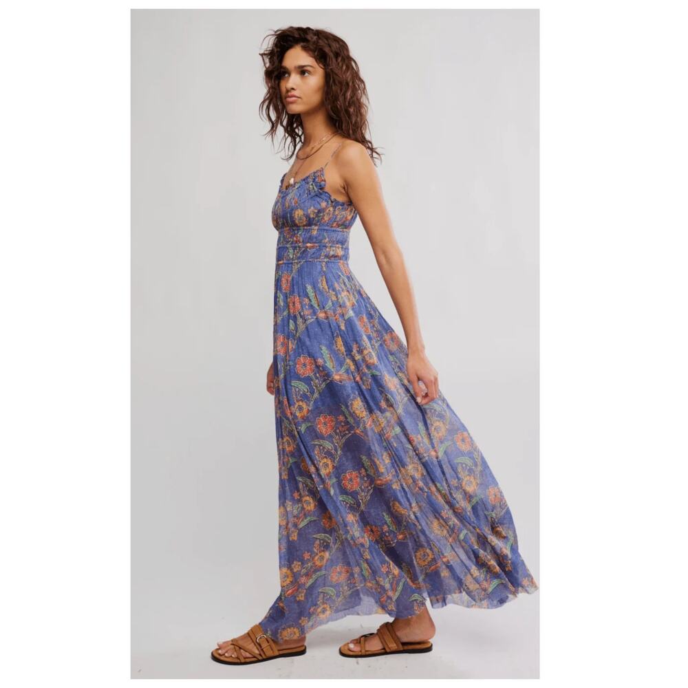 NEW Free People Ciella Floral Cotton Maxi Dress Size Small